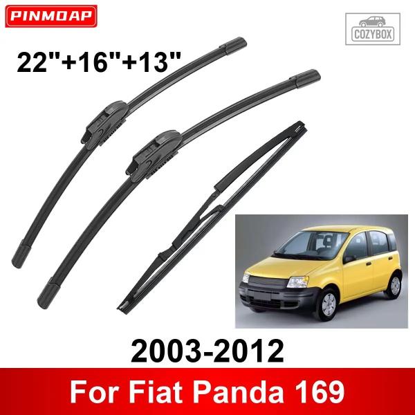 並行輸入品 3個セット 車用ワイパー フィアット パンダ 169 2003-2012 フロント/リア ワイパーブレード ブラシ  アクセサリー