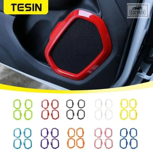 並行輸入品  車用ドアスピーカー装飾 カバーリング ジープ レネゲード 2016 - 23 以降 インテリア アクセサリー