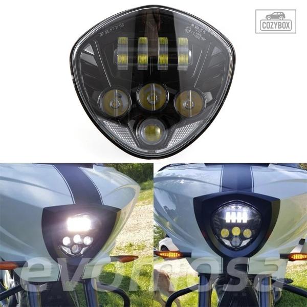 並行輸入品 オートバイ LED ヘッドライトハイロービームビクトリークロスカントリーマグナムハンマーベガス 8