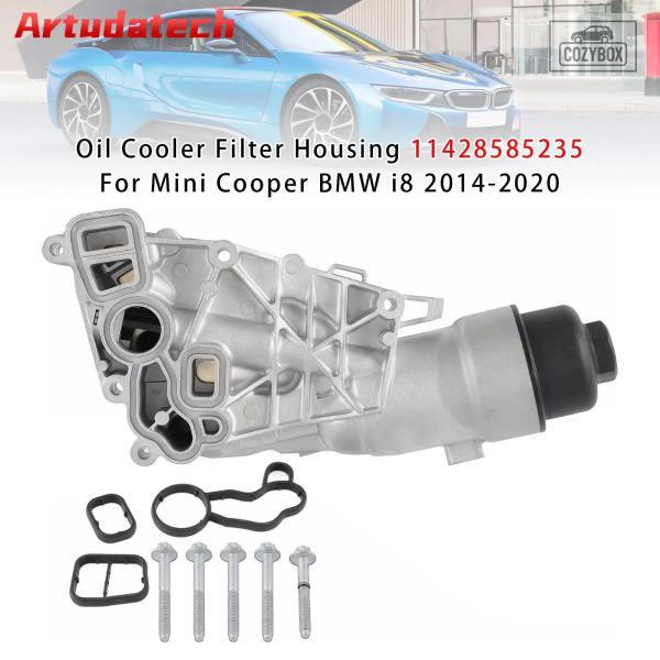並行輸入品 Artudatech オイルクーラーフィルターハウジング 11428585235 ミニクーパー BMW i8 2014-2020 カー アクセサリー