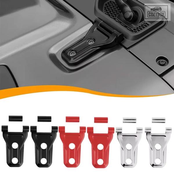 並行輸入品 エンジンフードヒンジ カバー装飾 アクセサリー ジープ ラングラー JL JLU グラディエーター JT 2018-2023