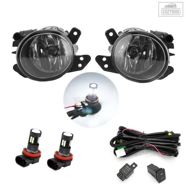 並行輸入品 メルセデスベンツ W219 W204 W216 W164 W221 スマート フォーツー W451 2007 - 10 用 LED フォグランプ ヘ