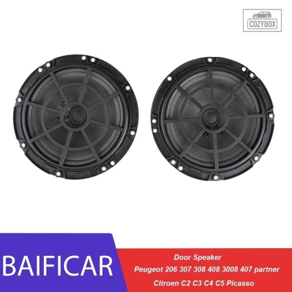 並行輸入品 Baificar フロントドアサウンドカーオーディオスピーカー プジョー 206 307 308 408 3008 407 パートナー