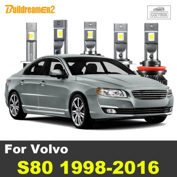 並行輸入品 2個 100W 20000LM  LED  ヘッドライト ボルボS80セダン 1998-2016   車用フロント ヘッドライトランプ
