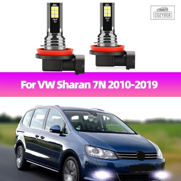 並行輸入品 フォルクス ワーゲン シャラン 7N 2010 - 17-2019 用  LED  フォグランプバルブ 2個セット  LED  フロント