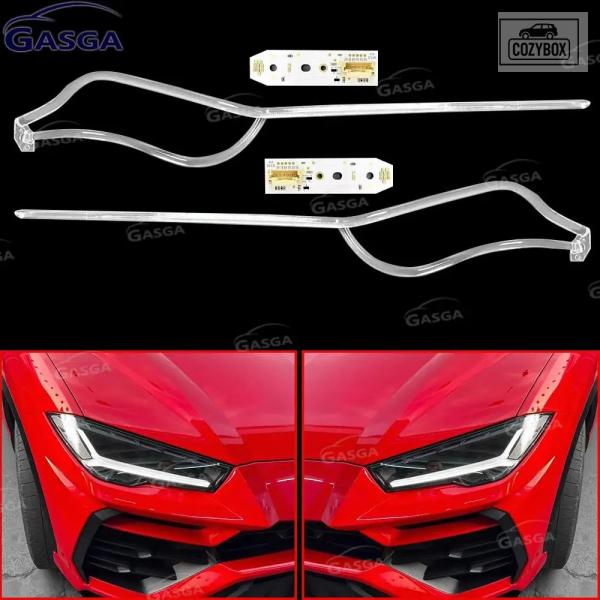 並行輸入品 ランボルギーニ ウルス 2018-2022 車用 ヘッドライト DRL ライトストリップ エンジェルアイ ガイドチップ LED DRL