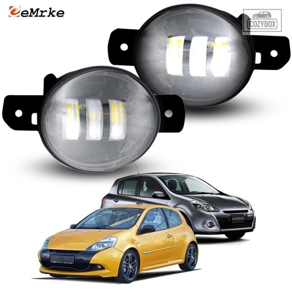 並行輸入品 アップグレード 30 ワット LED フォグランプ 12V ルノー クリオ/クリオ RS ルーテシア 2008 - 11 レンズ DRL PTF