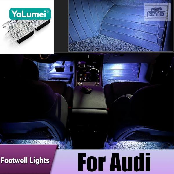 並行輸入品  LED  車内足元ランプ アウディ A1 8X A3 8V 8Y A4 B8 B9 A5 8T A6 C6 C7 C8 A7 A8 D3 D4 D