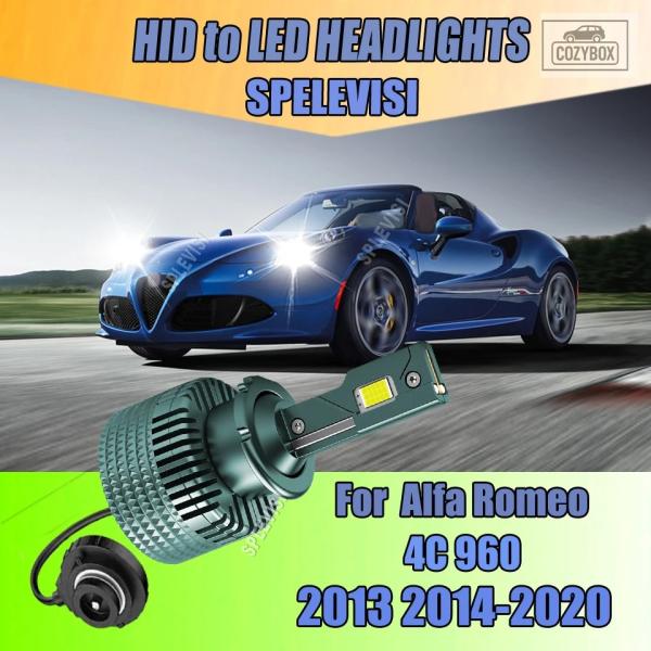 並行輸入品 D2S LED オート ヘッドライト電球 85122 66240 66040 66240CBI  アルファロメオ 4C 960 2013 - 20