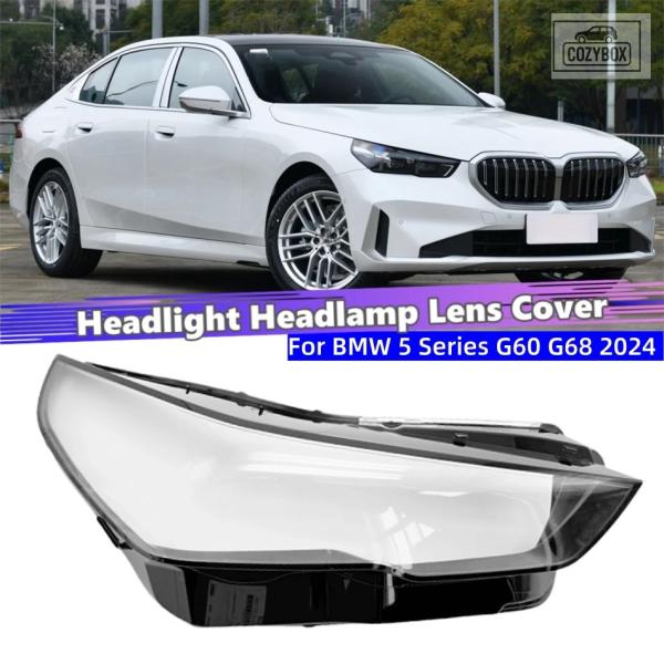 並行輸入品 BMW 5シリーズ G60 G68 2024 カー アクセサリー  ランプ カバーキャップ ヘッドライトシェル 車用フロント