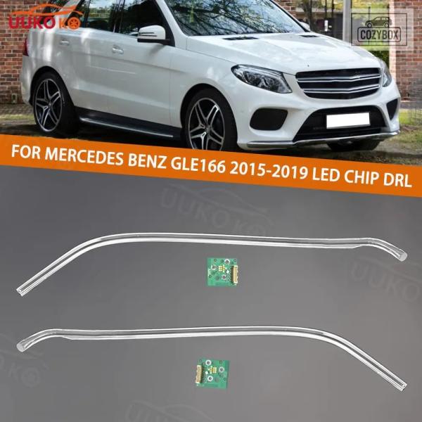並行輸入品 メルセデス ベンツ GLE166 2015-2019  LED  カー ヘッドライト DRL チップ ホワイトライト エンジェルアイ