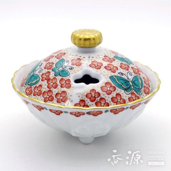 有田焼 香炉 花蝶文 木箱付／インテリア かわいい プレゼントに : 15c