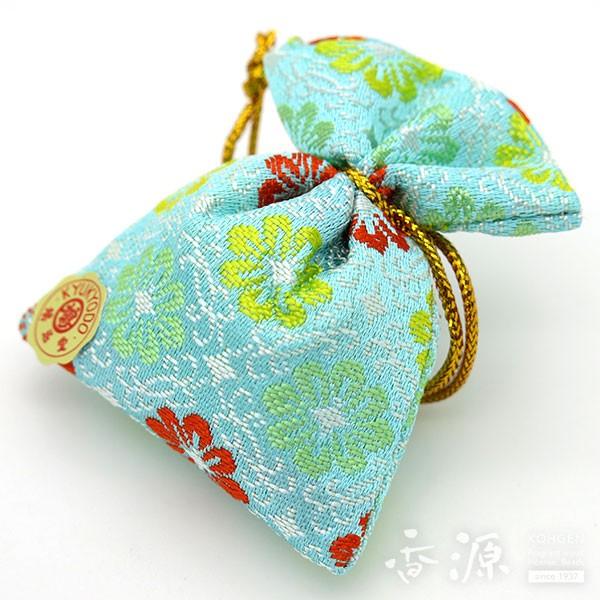 京都 鳩居堂 匂い袋 防虫香 大和錦 巾着形 青色 お香 線香 香木の専門店 香源 通販 Yahoo ショッピング