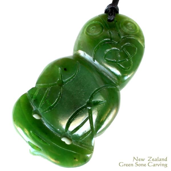 Jaslin 天然石グリーンストーン (ニュージーランド産) kohi-nz-gifts_jas-jp-tiki-htp52