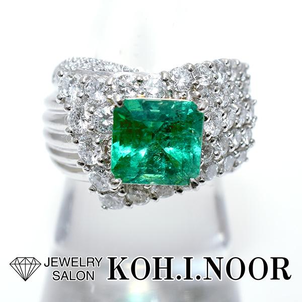 コロンビア産エメラルド 3.57ct F2 ダイヤモンド 2.23ct