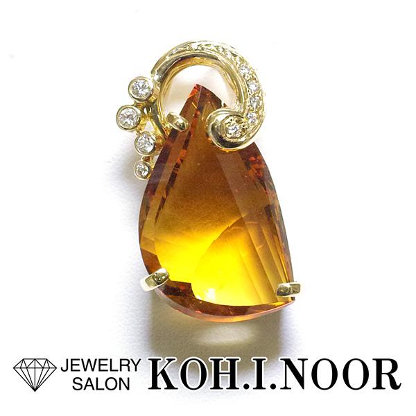 ポンテヴェキオ カーブライン ダイヤモンド ネックレス K18YG 0.22ct