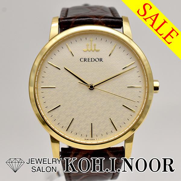 クレドール・１８ＣＴベゼル・メンズクォーツ CREDOR クレドール ベゼル18金 クォーツ腕時計 約18cm