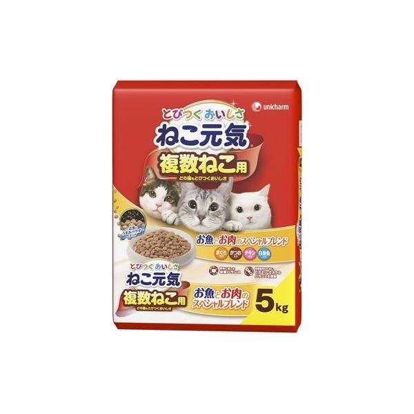 unicharm ◇ユニ・チャーム ねこ元気複数ねこ用お魚とお肉の