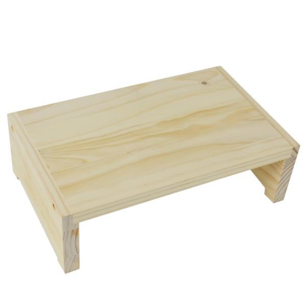 ◇◇ 【特長】 ●使い方色々！ 【仕様】 ●サイズ：約幅３２．５×奥行２０×高さ１０ｃｍ ●材質：ラジアタパイン 【使用上のご注意】 ※踏台として使用しないでください。