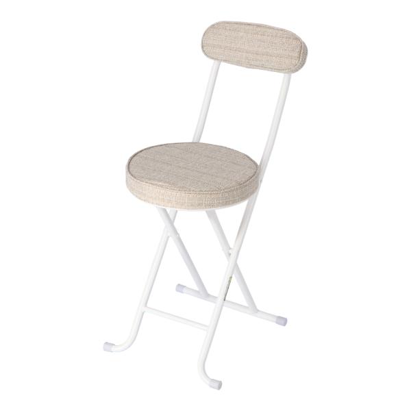 ◇◇【仕様】 ●サイズ（約）：幅30×奥行35×高さ74cm ●収納時サイズ（約）：幅33×奥行10×高さ86cm ●本体重量：約2.85kg ●座面寸法（約）：30cm ●座面の高さ：49cm ●構造部材：脚部　金属（スチール） ●表面加...