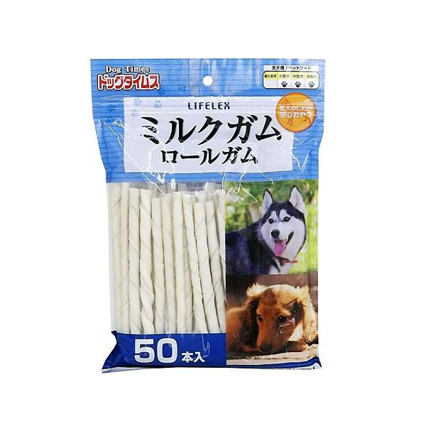 D+pets OralForce デンタルケア48本　 おまけ歯磨きガム・おやつ ドッグタイムス ミルクガムロールガム 50本入 犬 デンタルケア