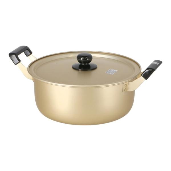 コーナンオリジナル LIFELEX アルミ鍋ゴールド 26cm : コーナンe