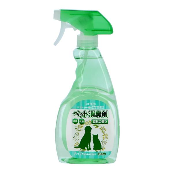 ◇◇ 【特長】 消臭・抗菌 【仕様】 ●森林の香り ●内容量（約）：500ml ●成分：精製水、消臭剤、界面活性剤、香料 【用途】 ●ペットが、カーペット・畳・ソファー・布団などを汚した場合には濡れた布で汚れを拭き取った後、スプレーしてくだ...