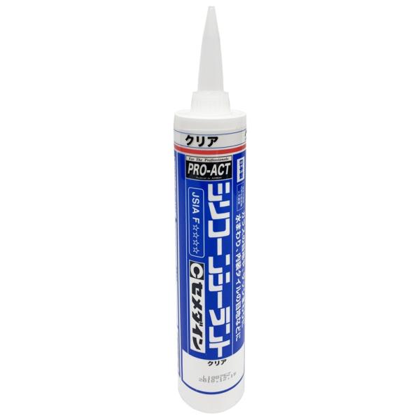 ◆コーナン オリジナル  ＰＲＯＡＣＴ(プロアクト） セメダイン　 シリコンシーラント ３００ｍｌ クリア　【シリコーンシーラント】