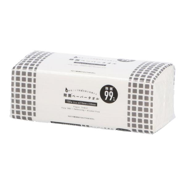 ◇◇ 【特長】 ●除菌９９％※すべての菌を除去するわけではありません。 ※除菌効果は濡れた場所を拭いた場合に限ります。 ●少しの水でＯＫ！（１枚あたり約１．７ｇの水） ●手にやさしいノンアルコール ●除菌剤が塗布されているペーパータオルです...