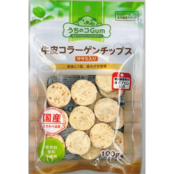 牛皮コラーゲンチップス(ささみ入り)
