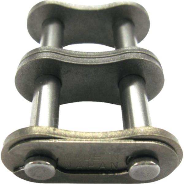 ◇◇ JIS規格品です。 【特長】 ●JIS規格品です。 【仕様】 ●列数:2 ●適合チェーンNo.:50 ●質量(g):30 ●ジョイントリンク(スナップ形) 【材質／仕上】 ●スチール 【ご注意】 ●25-OL（オフセットリンク）は2ピ...