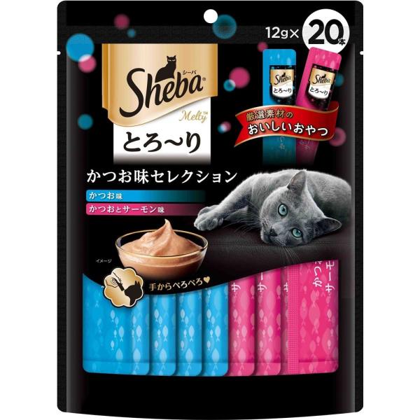 他サイト： マースジャパンリミテッド シーバ　とろ〜り　メルティ　かつお味セレクション　１２ｇ×２０本の商品画像
