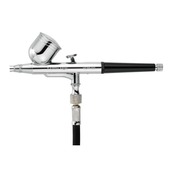 ◇◇ 【サイズ】長さ152×幅27×高さ65(mm) 【特長】 ●使いやすいダブルアクションタイプ ●筆や刷毛ではむずかしい、ぼかしやグラデーションなど表現可能 【仕様】 ●使用最高圧力：0.4MPa ●ホース接続ネジ：1/8接続ネジ ●ノ...