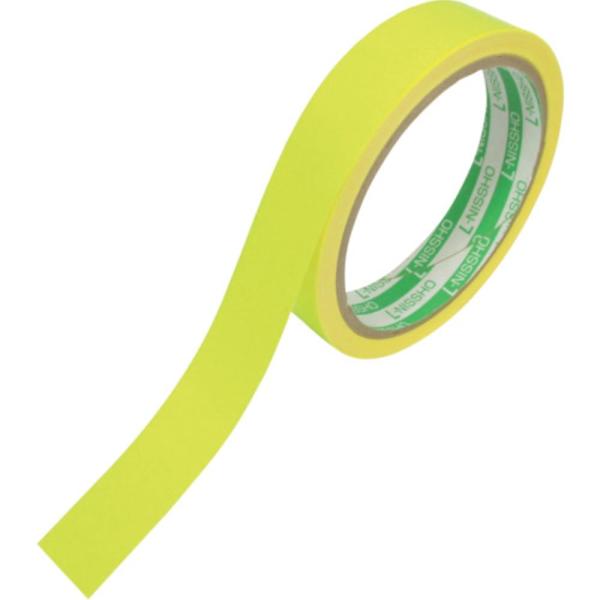 【メーカー直送T】 日東エルマテ 蛍光テープ 20mm×5m レモンイエロー LK-20LY