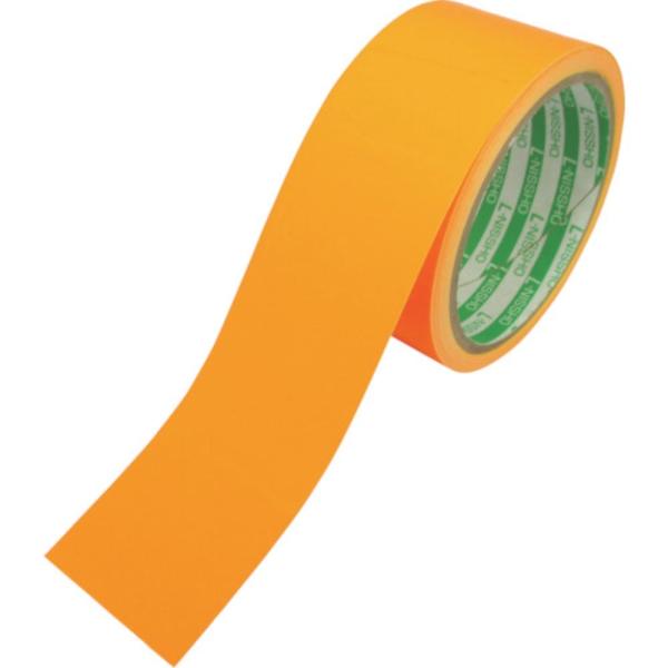 【メーカー直送T】 日東エルマテ 蛍光テープ 45mm×5m オレンジ LK-45OR
