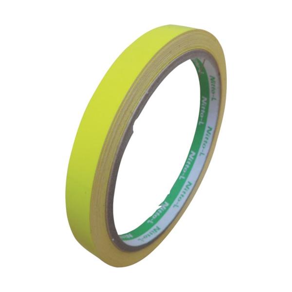 【メーカー直送T】 日東エルマテ 蛍光テープ 10mm×5m レモンイエロー LK-10LY