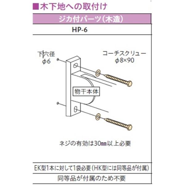 川口技研　ホスクリーン 川口技研ホスクリーン取付金具 HP-6直付パーツ・木下地用 : コーナンe
