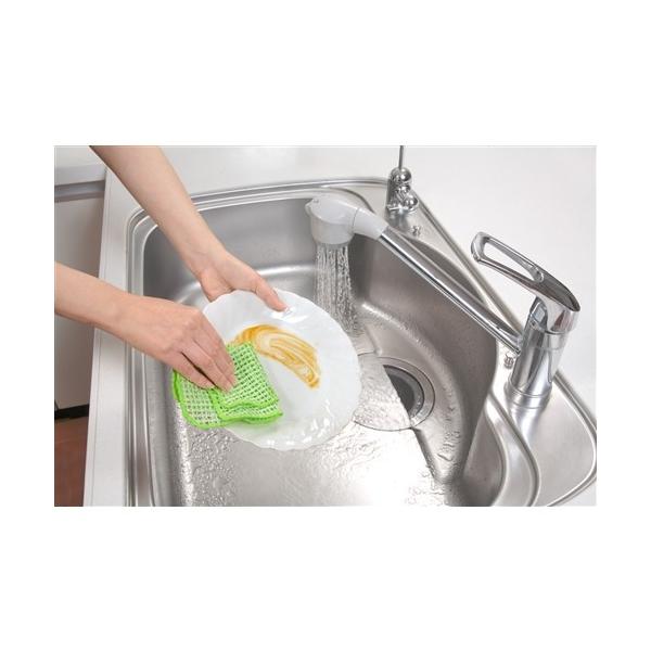 ◇◇ 【サイズ】サイズ（約）２０×２０ｃｍ メッシュクロスで乾きが速いです ●２枚入　●ガラスの食器のくもりがよく拭き取れます　●IHクッキングヒーターにもご使用いただけます　●シリコン調理器具にも対応　●日本製 品質：メッシュポリエステル