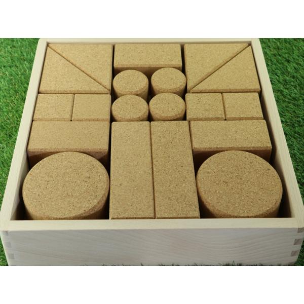 KOIDE 日本製木のおもちゃ コルク積木 K38 : KOIDE 木のおもちゃ