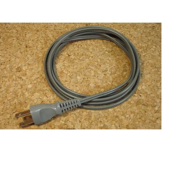 電源プラグ付き電源コード　VFF(平行線)灰Ｐ付　0.75ＳＱ　線長2ｍ