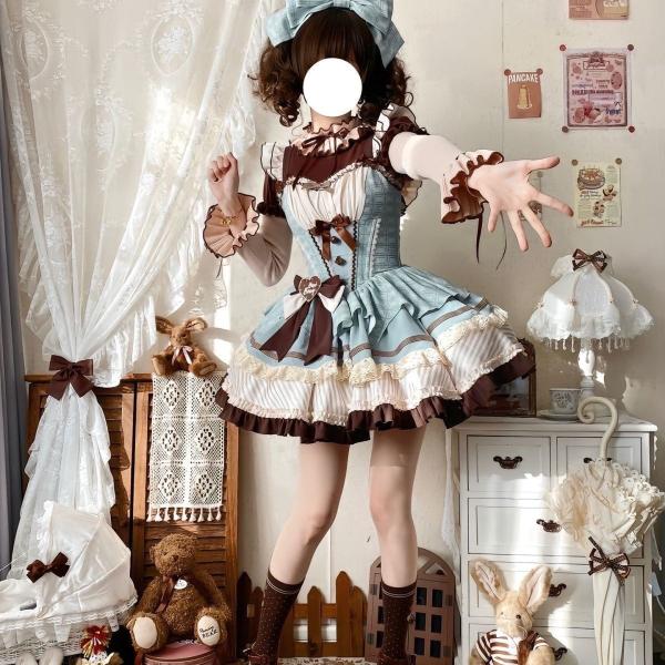 ロリータ ゆめかわ 森ガール ワンピース レディース コスプレ