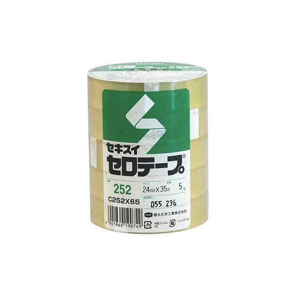 セキスイ　セロテープ No.252　24mm x 35m 5巻