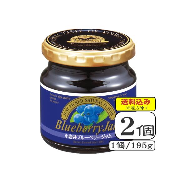 【送料無料込み※遠方除く】小岩井ブルーベリージャム＜常温保存可能品＞195g×【2個セット】