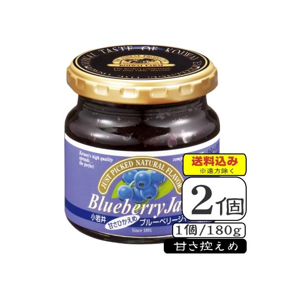 小岩井ブルーベリージャム(甘さ控えめ)＜常温保存可能品＞180g×【2個セット】（送料込※遠方除く）