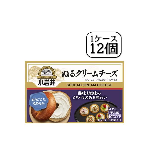 小岩井 小岩井ぬるクリームチーズ 90g×【12個セット（1ケース