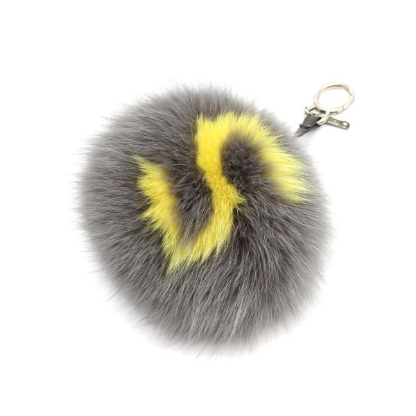 FENDI ファー イニシャルチャームファーキーホルダー 【公式通販】