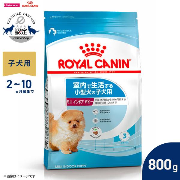 ロイヤルカナン 犬 ドッグフード ミニ インドア パピー 800g 室内で生活する小型犬専用 子犬用