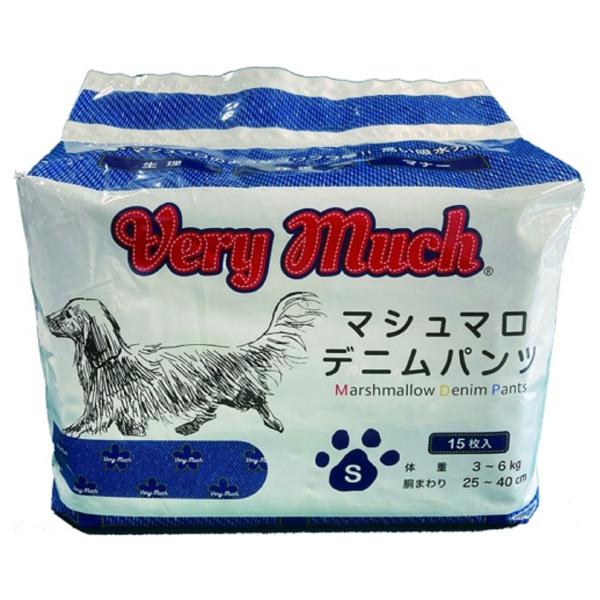 ベリーマッチ マシュマロデニムパンツ 犬用おむつ S 15枚 介護 マナー