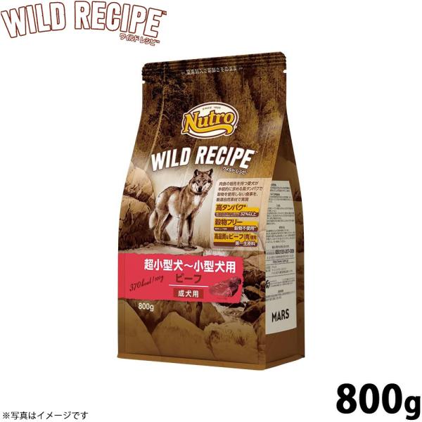 ニュートロワイルドレシピ　超小型犬〜小型犬用　チキン・ビーフ　各800gと2kg ニュートロ ワイルド レシピ 超小型犬〜小型犬用 成犬用 ビーフ 800g