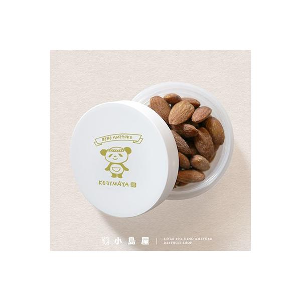 小島屋 オリジナル ナッツケース ＜ ねじり鉢巻きパンダデザイン ＞＊ ケースのみ でアーモンドは入っていません ◆サイズ縦7.5cm×横7.5cm×高3.5cm　　になります＊ アーモンド だと、35粒程度が入ります◆ケースの使用方法１：...